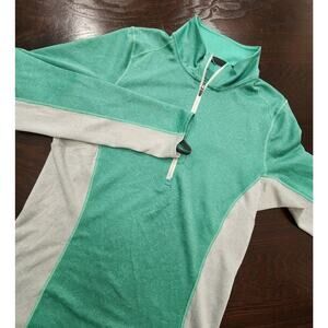 Patagonia Women’s‎ Capilene Baselayer Mid-weight 1/2 Zip Top Green Outdoor Sz  S